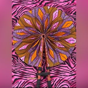 HAND FAN: Foldable: African Print